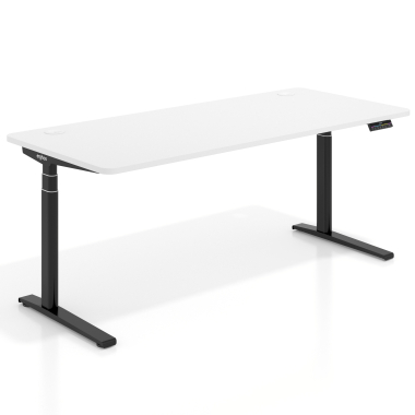 bureau assis debout noir warm white erghos icon 1