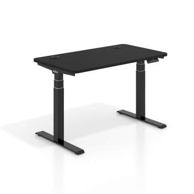 bureau assis debout noir pure black erghos pro 1