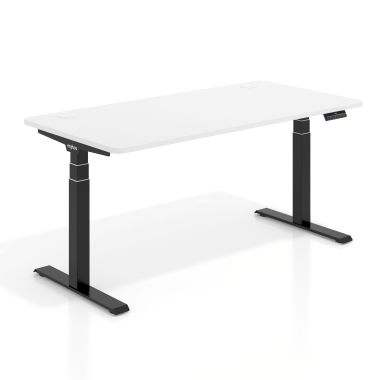 bureau assis debout noir warm white erghos pro 1