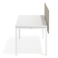 Séparateur de bureau acoustique Sileo XL, revêtement en tissu PET
