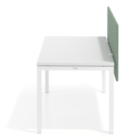 Séparateur de bureau acoustique Sileo XL, revêtement en tissu PET
