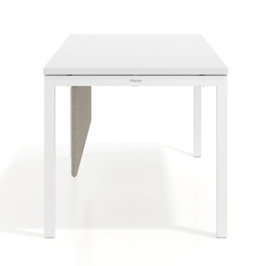 separateurs de bureau beige structure en aluminium 2