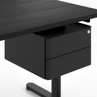 caisson de bureau noir echo 1