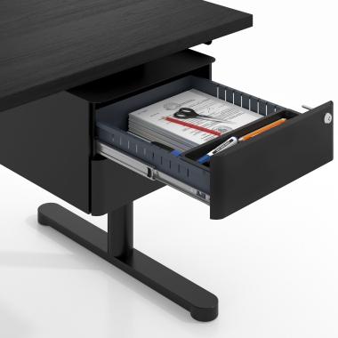 caisson de bureau noir echo 3