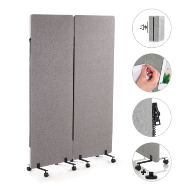 separateurs de bureau gris fold 3