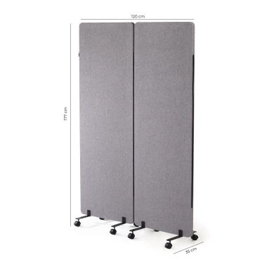 separateurs de bureau gris fold 5