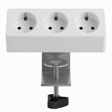 Fixation par clip sans perçage du plateau