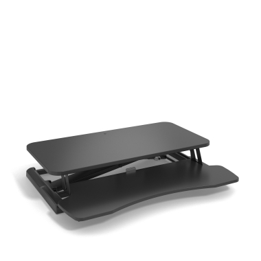 bureau assis debout noir lynk 7