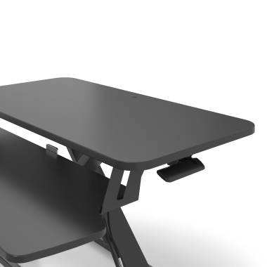 bureau assis debout noir lynk 10