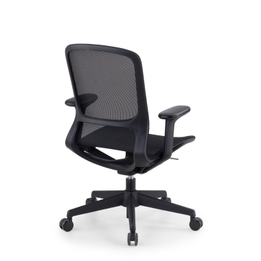 chaise de bureau design noir muse maille accoudoirs reglables 3d 7