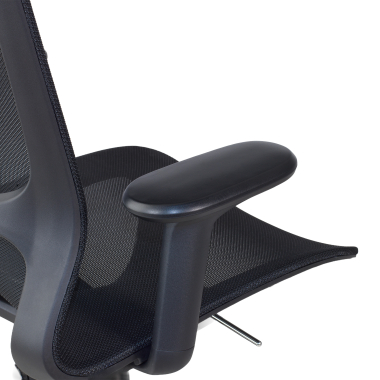 chaise de bureau design noir muse maille accoudoirs reglables 3d 5
