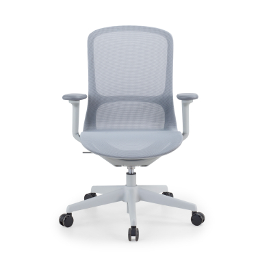 chaise de bureau design gris muse maille accoudoirs reglables 3d 3