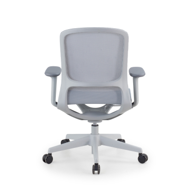 chaise de bureau design gris muse maille accoudoirs reglables 3d 7