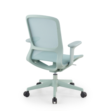 chaise de bureau design vert muse maille accoudoirs reglables 3d 7