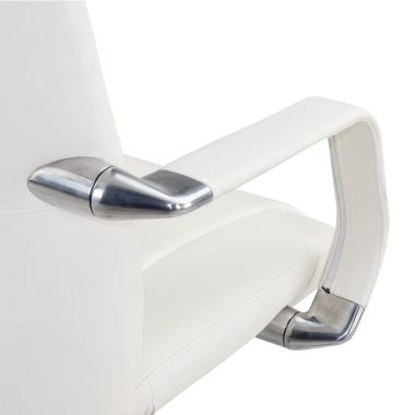 Revêtement en cuir et accoudoirs en aluminium