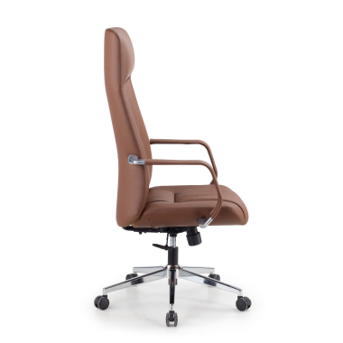 fauteuil de direction marron armani cuir authentique accoudoirs fixes 4