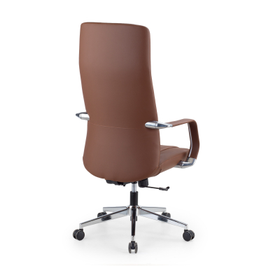 fauteuil de direction marron armani cuir authentique accoudoirs fixes 10