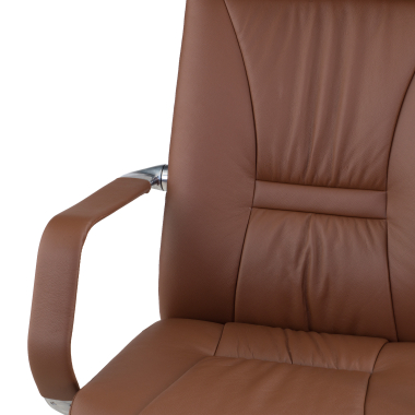 fauteuil de direction marron armani cuir authentique accoudoirs fixes 8