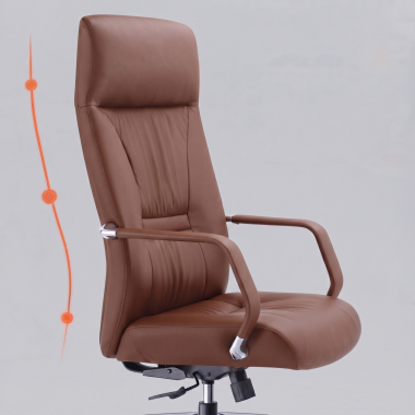 fauteuil de direction marron armani cuir authentique accoudoirs fixes 11
