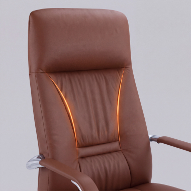 fauteuil de direction marron armani cuir authentique accoudoirs fixes 12