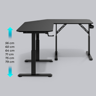 bureau gaming noir volcano 8