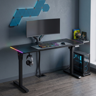 bureau gaming noir newlevel 15