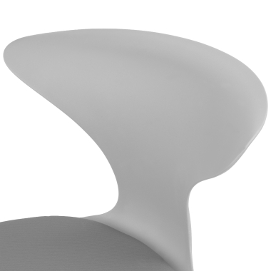 chaise avec tablette gris structure pietement luge plastique sans accoudoirs 7