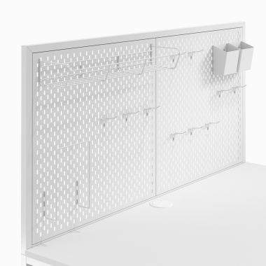 bureau pour ordinateur blanc taskmaster 8