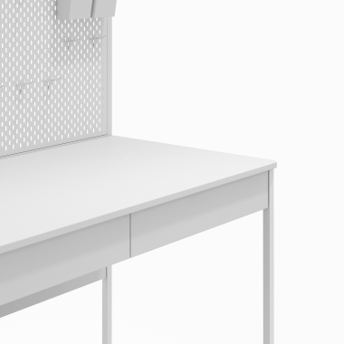bureau pour ordinateur blanc taskmaster 11