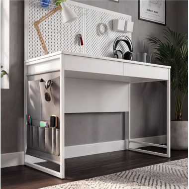 bureau pour ordinateur blanc taskmaster 4