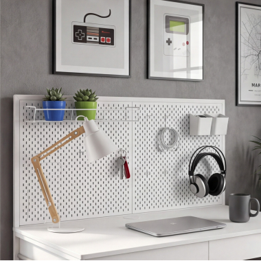 bureau pour ordinateur blanc taskmaster 5