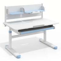 Bureau enfant ErgoKid, évolutif et multifonction, avec tiroir coulissant, 100x60cm
