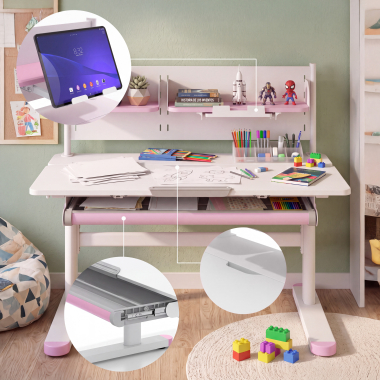 Grand espace d’étude avec solutions de rangement