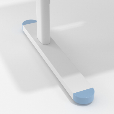 bureau pour jeunes avec passe cables blanc bleu ergokid 10