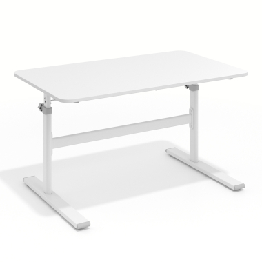 bureau pour jeunes avec passe cables blanc prime 1