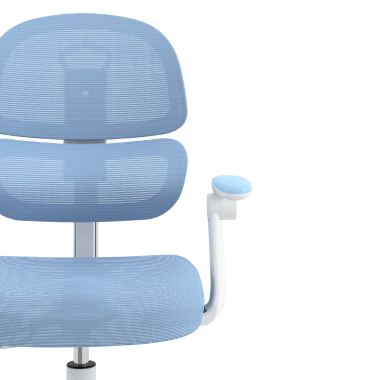 chaise de bureau enfant bleu smartfit tissu accoudoirs reglables 2d 5