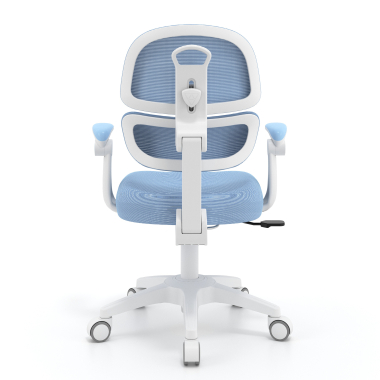chaise de bureau enfant bleu smartfit tissu accoudoirs reglables 2d 6