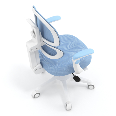 chaise de bureau enfant bleu smartfit tissu accoudoirs reglables 2d 7