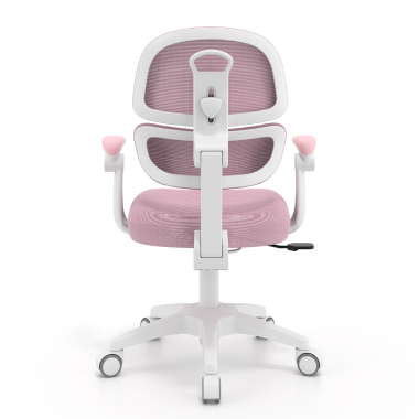 chaise de bureau enfant rose smartfit tissu accoudoirs reglables 2d 6