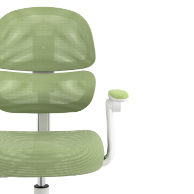 chaise de bureau enfant vert smartfit tissu accoudoirs reglables 2d 5