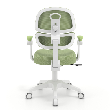 chaise de bureau enfant vert smartfit tissu accoudoirs reglables 2d 6