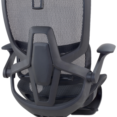 chaise ergonomique noir halo z3 maille accoudoirs reglables 4d soutien lombaire appui tete repose pieds extensible 5