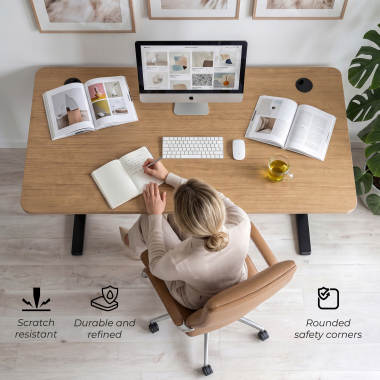 bureau professionnel noir warm white structure blanche 4