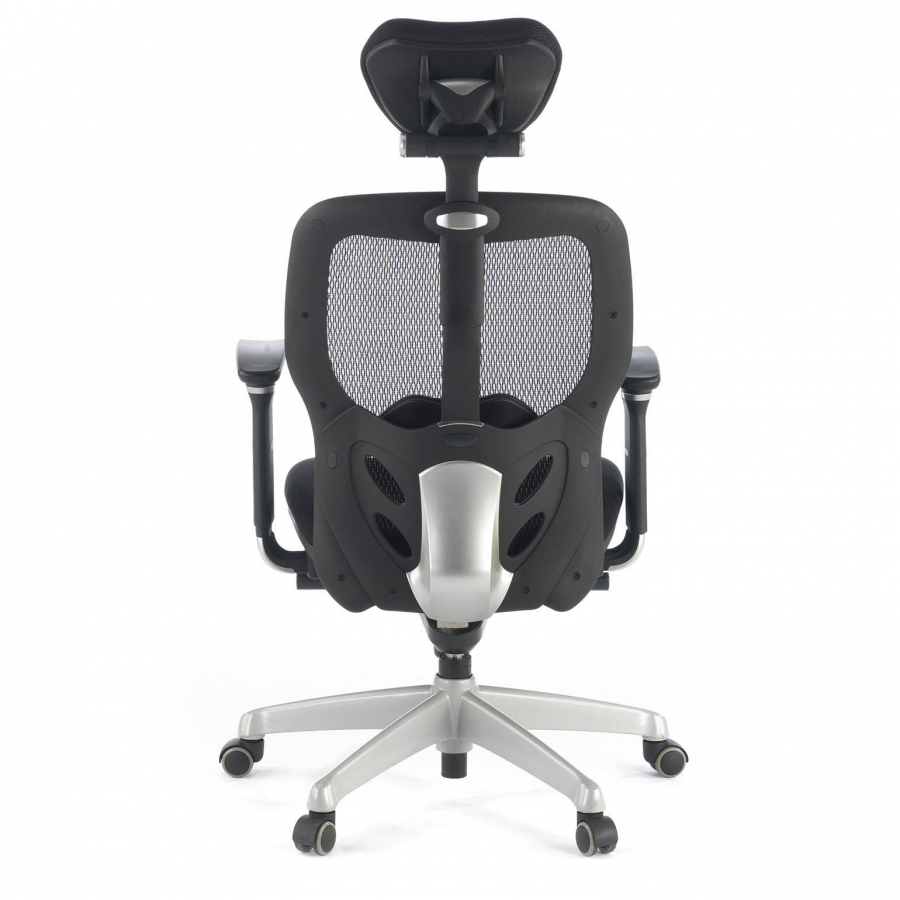 Chaise télétravail Hazuki Plus, accoudoirs 3D, avec appuie-tête