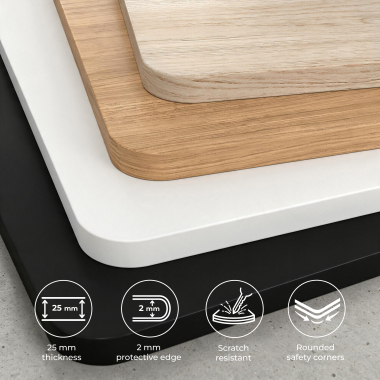 bureau assis debout blanc flax oak erghos pro 8