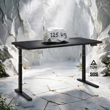 bureau assis debout noir red oak erghos icon 7