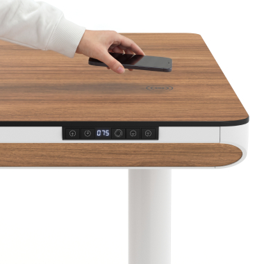 bureau assis debout blanc light walnut nolan 5