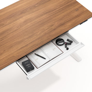 bureau assis debout blanc light walnut nolan 6