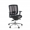 Chaise de télétravail Hiro en maille, synchronisée, avec accoudoirs 4D