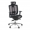Chaise de télétravail Hiro en maille, synchronisée, avec accoudoirs 4D